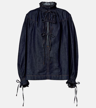 Ruffled cotton blouse | Dries Van Noten