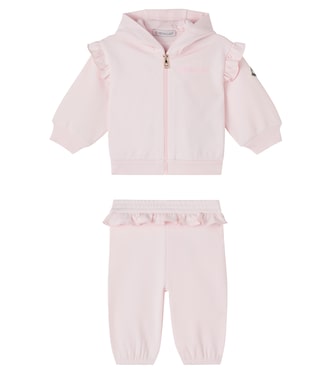 Baby fleece hoodie and sweatpants set | Moncler Enfant