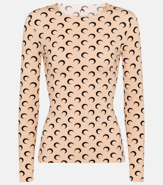 Top in jersey stretch con stampa | Marine Serre