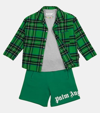 Pyjamahemd aus Baumwolle | Palm Angels Kids