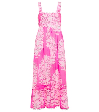 Printed cotton midi dress | Juliet Dunn