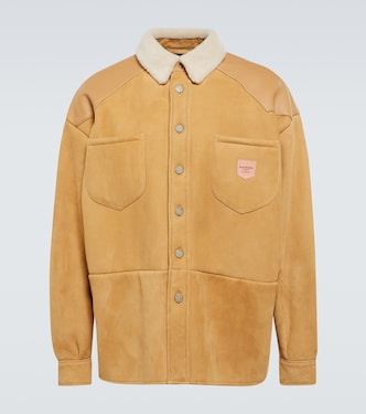 Sobrecamisa de ante con borrego | Acne Studios