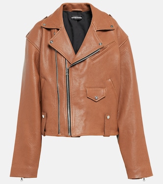 Oversize-Jacke aus Leder | David Koma