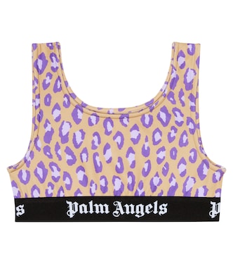Brassière de sport à motif léopard | Palm Angels Kids