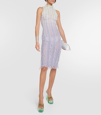 Sandali Dalida Glass in PVC con plateau | Amina Muaddi