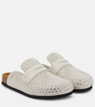 Slippers in suede con cristalli | JW Anderson