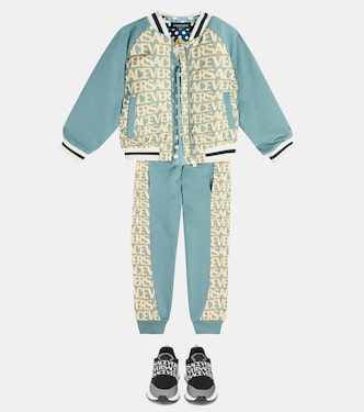 Chaqueta bomber acolchada con logo | Versace Kids