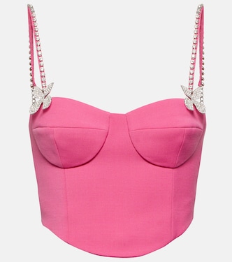 Embellished wool bustier | Area