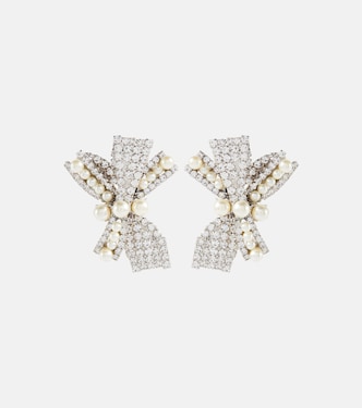 Orecchini Simone Swarovski® con cristalli e perle bijoux | Jennifer Behr