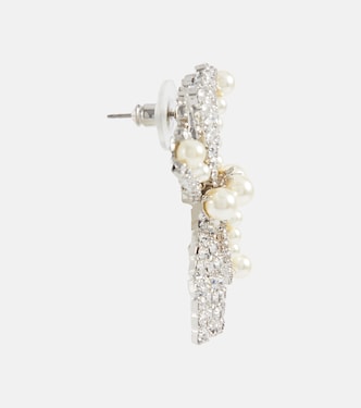 Simone Swarovski® crystal and faux pearl earrings | Jennifer Behr