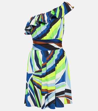 Vestido corto Iride asimétrico de jersey | Pucci