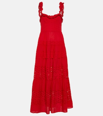 Evander openwork cotton midi dress | Rixo
