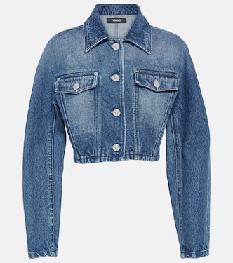 Chaqueta cropped de denim | Versace