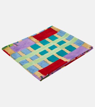 Ankara Aqua muslin beach towel | Lisa Corti