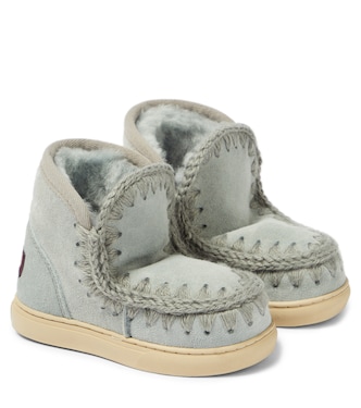 Sneakers in suede e shearling | Mou Kids