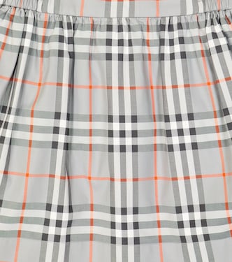 Falda Burberry Check de algodón | Burberry Kids