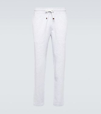 Pantaloni sportivi in misto cotone | Brunello Cucinelli