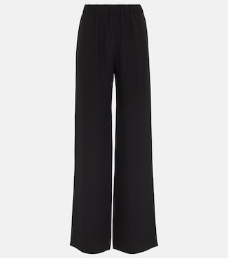Weite Mid-Rise-Hose aus Seide | Valentino