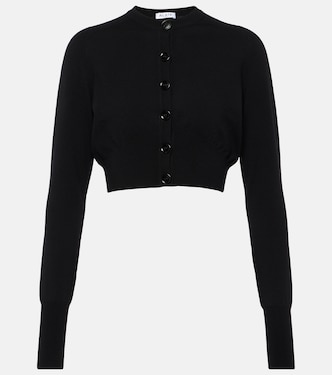Cardigan cropped in misto lana | Alaïa
