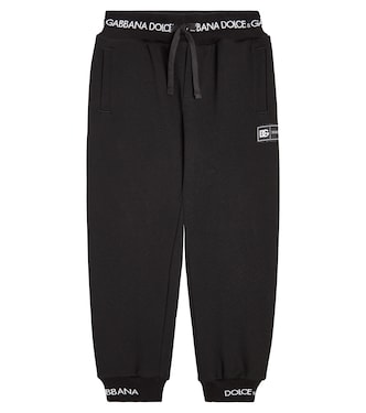 Pantaloni sportivi in jersey di cotone | Dolce&Gabbana Kids