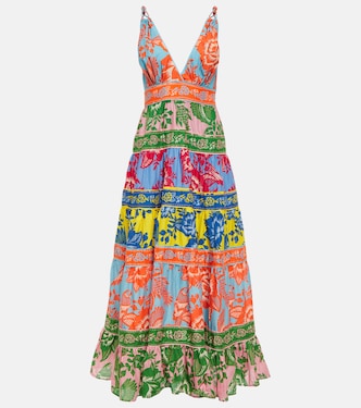 Vestido midi de algodón estampado | Farm Rio