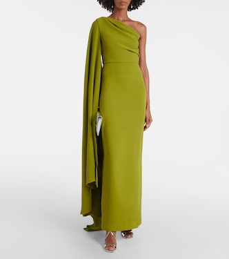 Daria one-shoulder gown | Solace London