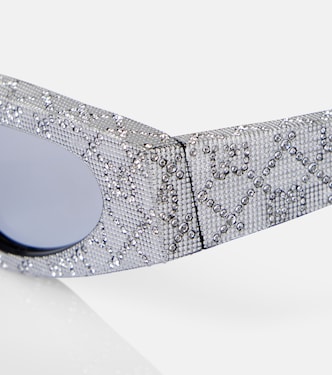 Verzierte Cat-Eye-Sonnenbrille Fashion Show GG | Gucci