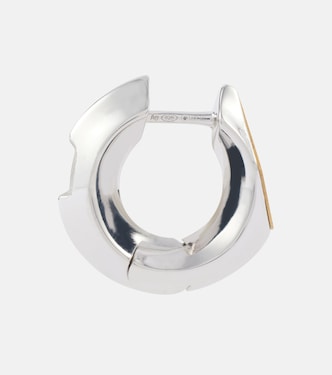 Orecchini a cerchio Hollow Small in argento sterling | Burberry