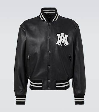 Collegejacke MA Hollywood aus Leder | Amiri