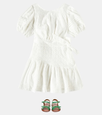 Abito Chantal in cotone sangallo | Poupette St Barth Kids