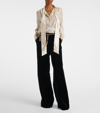 Pantaloni a gamba larga in velluto | Chloé