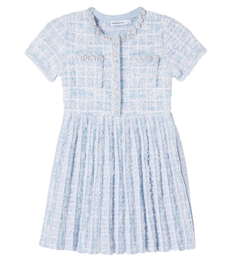Embellished tweed dress | Self-Portrait Kids