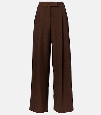 Pantaloni a gamba larga Aereo in misto cotone | Max Mara