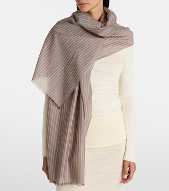 Guel striped cotton scarf | The Row