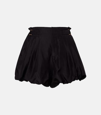 Shorts de seda habotai con cinturón | Chloé