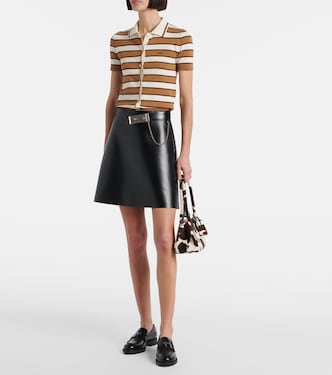 Top in maglia di cotone | Prada