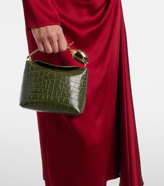 Bloom Mini croc-effect leather tote bag | Erdem