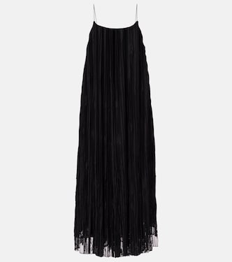 Robe longue brodée en tulle à fleurs | Toteme