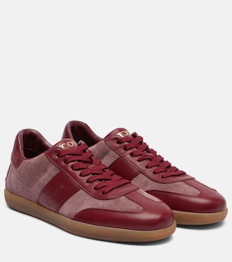 Retro leather and suede sneakers | Tod's