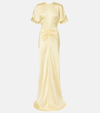 Robe aus Satin | Victoria Beckham