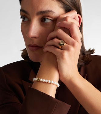 Ring Wallpaper Heart aus 14kt Gelbgold mit Diamanten | Sydney Evan