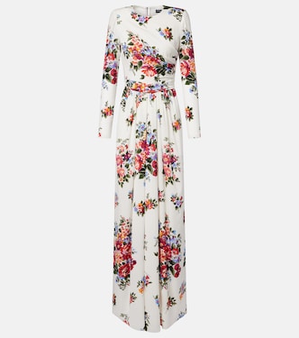 Floral silk-blend charmeuse gown | Dolce&Gabbana