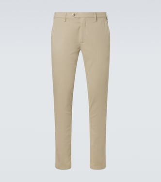 Cotton straight chinos | Canali