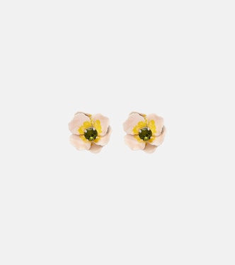 Blooming Poppy embellished earrings | Simone Rocha