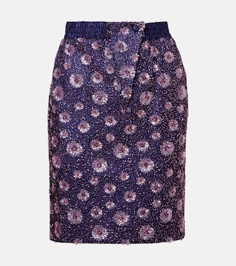 Floral sequined pencil skirt | Jacques Wei