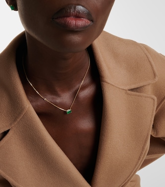 Collana in oro 18kt con smeraldo e diamante | Shay Jewelry