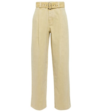 Cotton high-rise wide-leg pants | Jil Sander