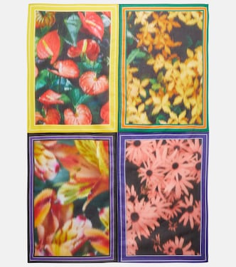 Foulard imprimé en coton | Dries Van Noten