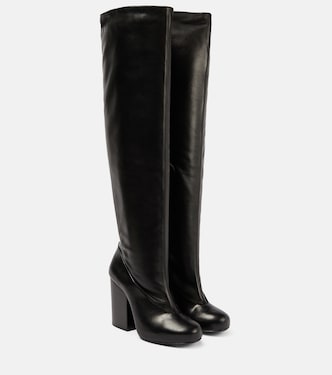 Over-the-knee leather boots | Lemaire