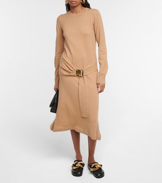 Bucked wool midi dress | JW Anderson